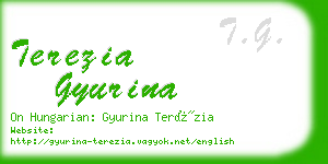 terezia gyurina business card
